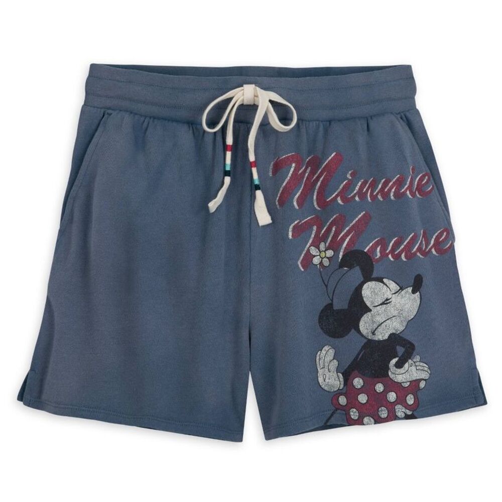 Womens Disney Minnie Mouse Fleece Shorts - Blue XL - Disney Store Size XL